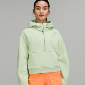 Lululemon Scuba Oversized Half-Zip Hoodie M/L in Creamy Mint